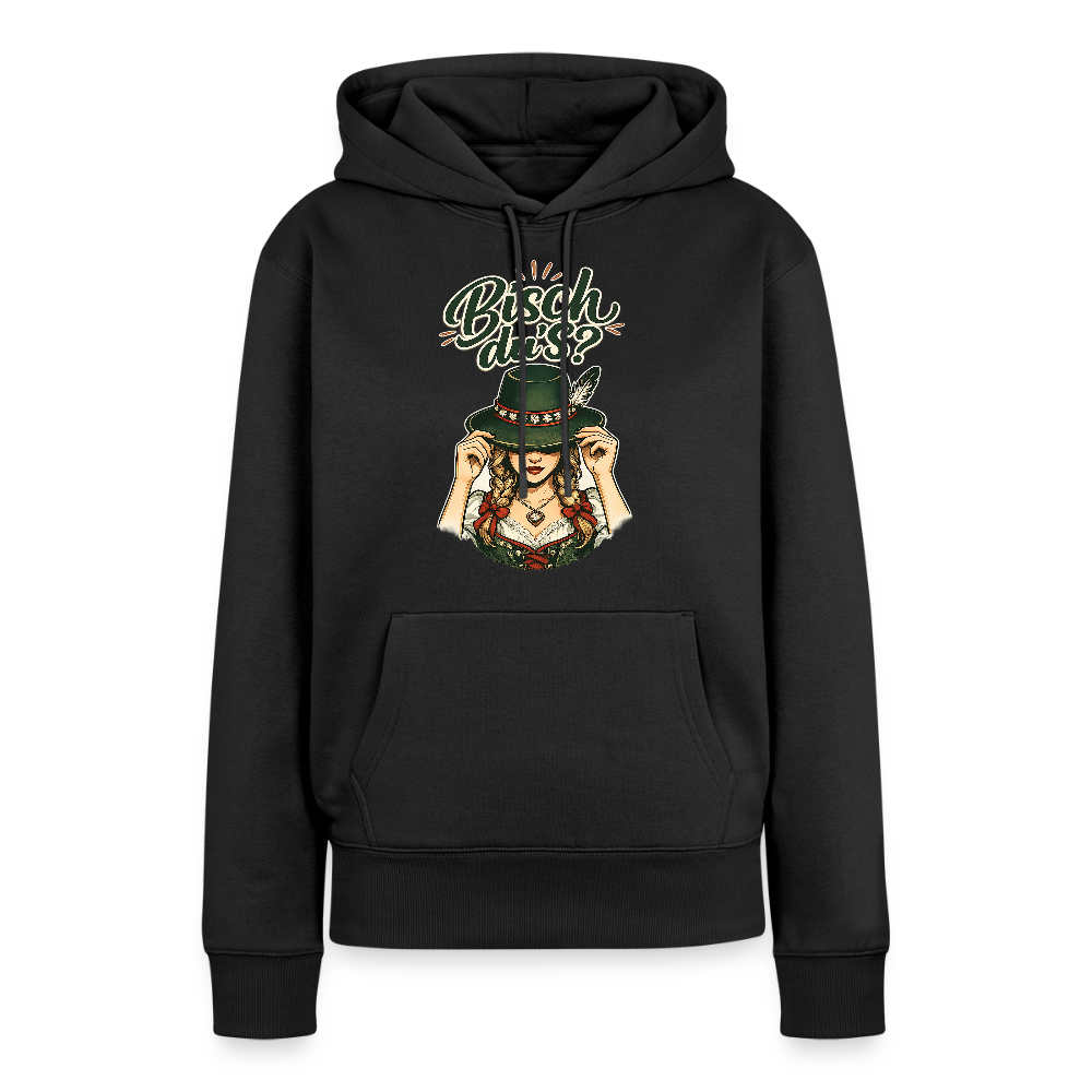 Bisch du’s? – Der Blick sagt alles | Frauen Premium Hoodie - Schwarz
