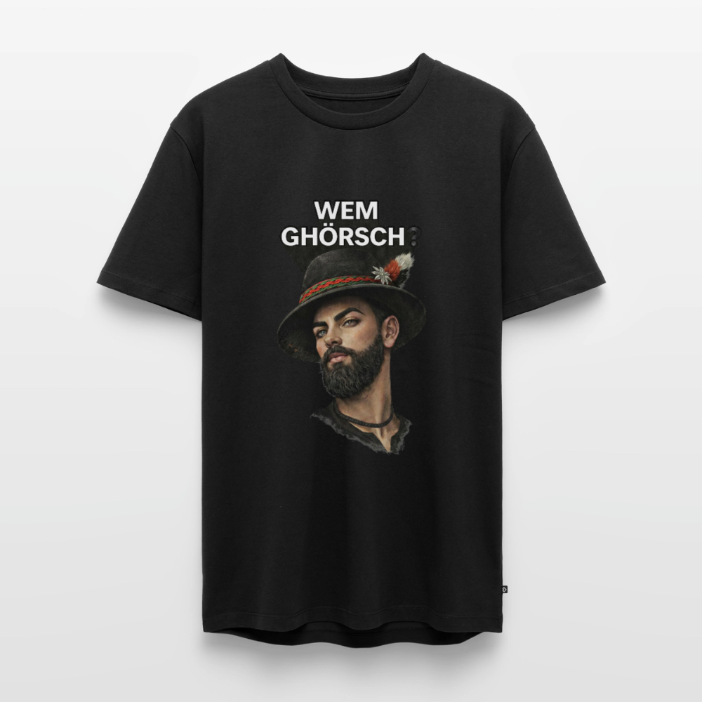 Wem ghörsch? – Alemannische Klärung | Männer Premium T-Shirt - Schwarz