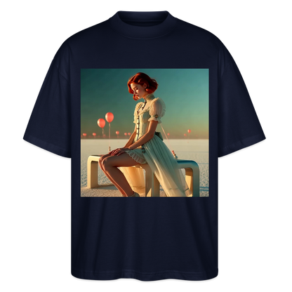 Leise Gedanken bei lauter Farben | Stanley/Stella Oversized Unisex Bio T-Shirt Blaster - Navy