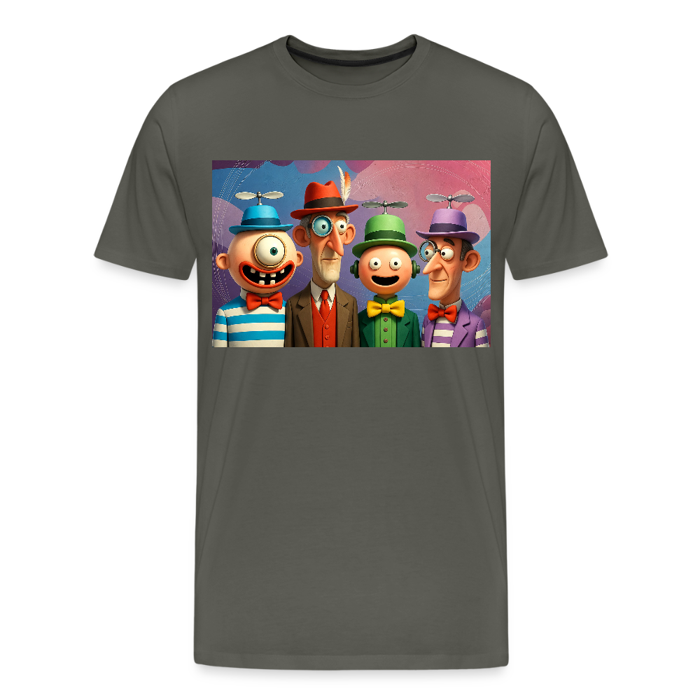 Gedankenkreise auf Hochtouren | Männer Premium T-Shirt - Asphalt