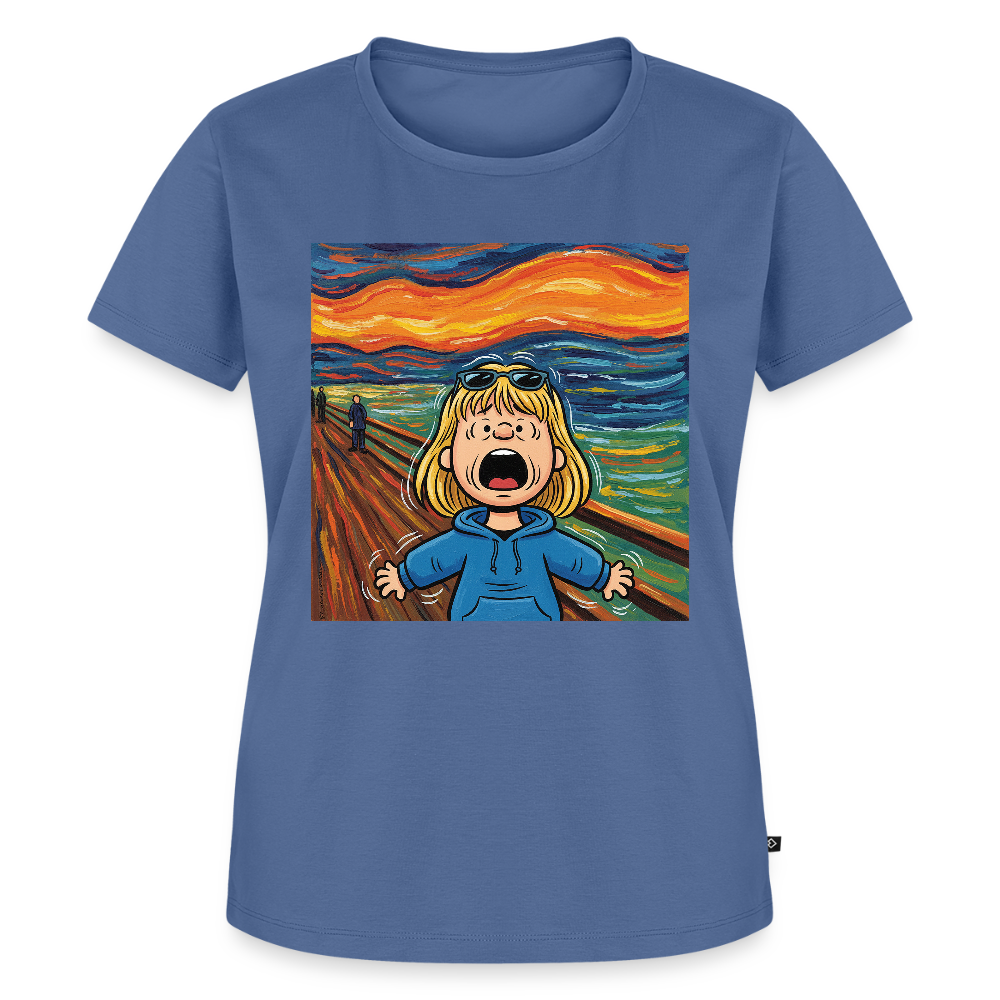 Der Schrei… manchmal bist du es selbst | Frauen Premium T-Shirt - Taubenblau