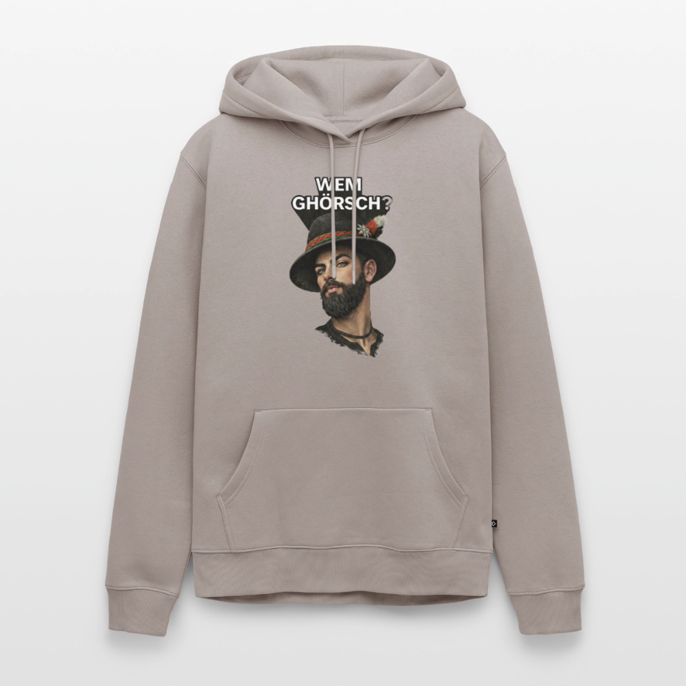 Wem ghörsch? – Alemannische Klärung | Männer Premium Hoodie - Taupe