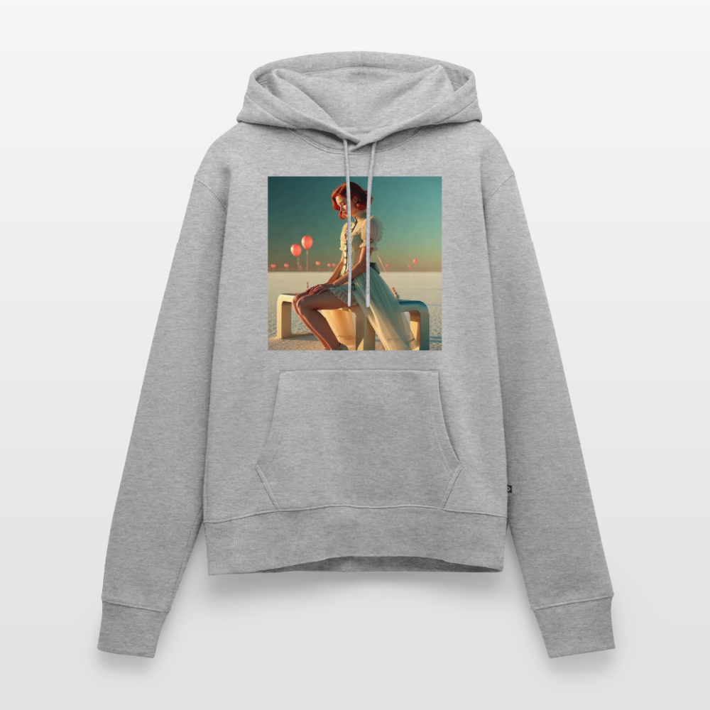 Leise Gedanken bei lauter Farben | Frauen Premium Hoodie - Grau meliert