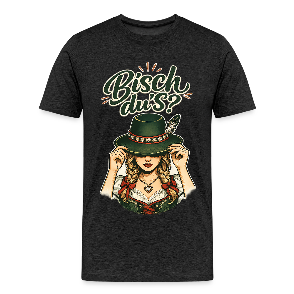 Bisch du’s? – Der Blick sagt alles | Männer Premium T-Shirt - Anthrazit