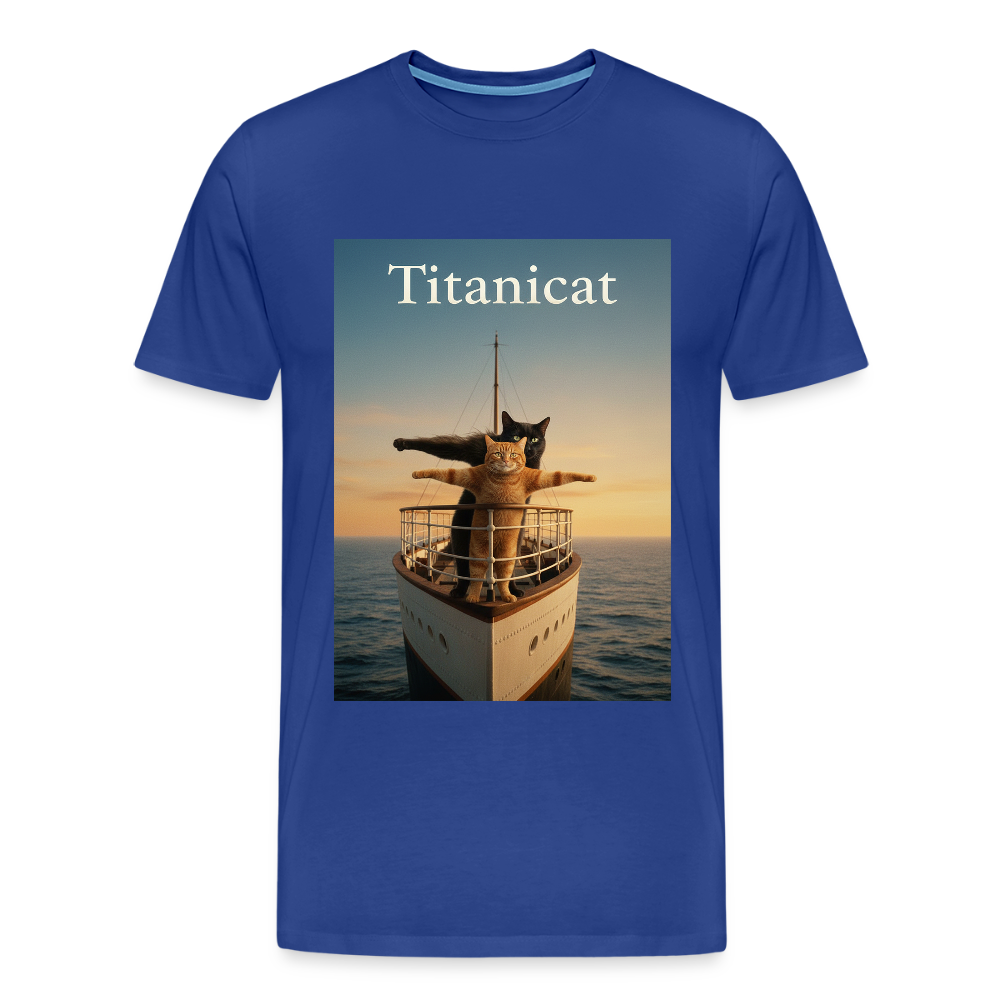 Titanicat – Ich bin der König der Kratzbäume | Männer Premium T-Shirt - Königsblau