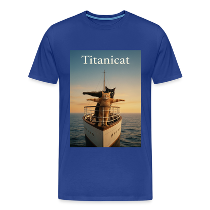 Titanicat – Ich bin der König der Kratzbäume | Männer Premium T-Shirt - Königsblau