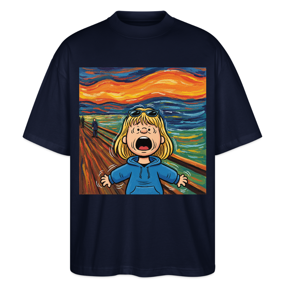 Der Schrei… manchmal bist du es selbst | Stanley/Stella Oversized Unisex Bio T-Shirt Blaster - Navy