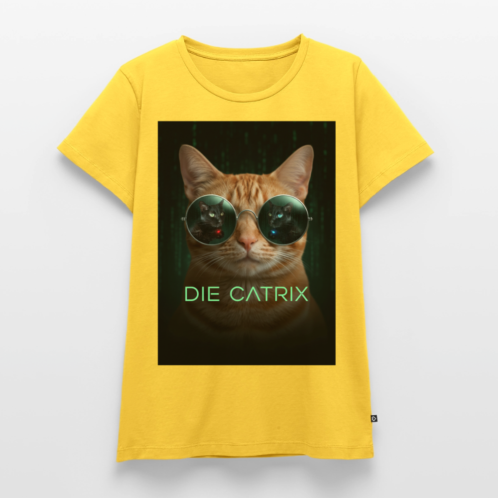 Die Catrix – Krümel erwacht | Frauen Premium T-Shirt - Gelb