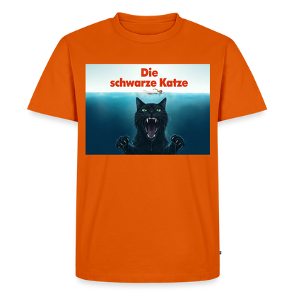 Die schwarze Katze – Krümel taucht auf | Männer Premium T-Shirt - Orange 