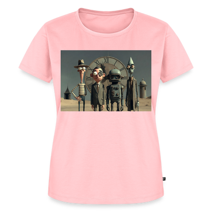 Pünktlich zu spät – Die seltsame Gesellschaft | Frauen Premium T-Shirt - Rosa