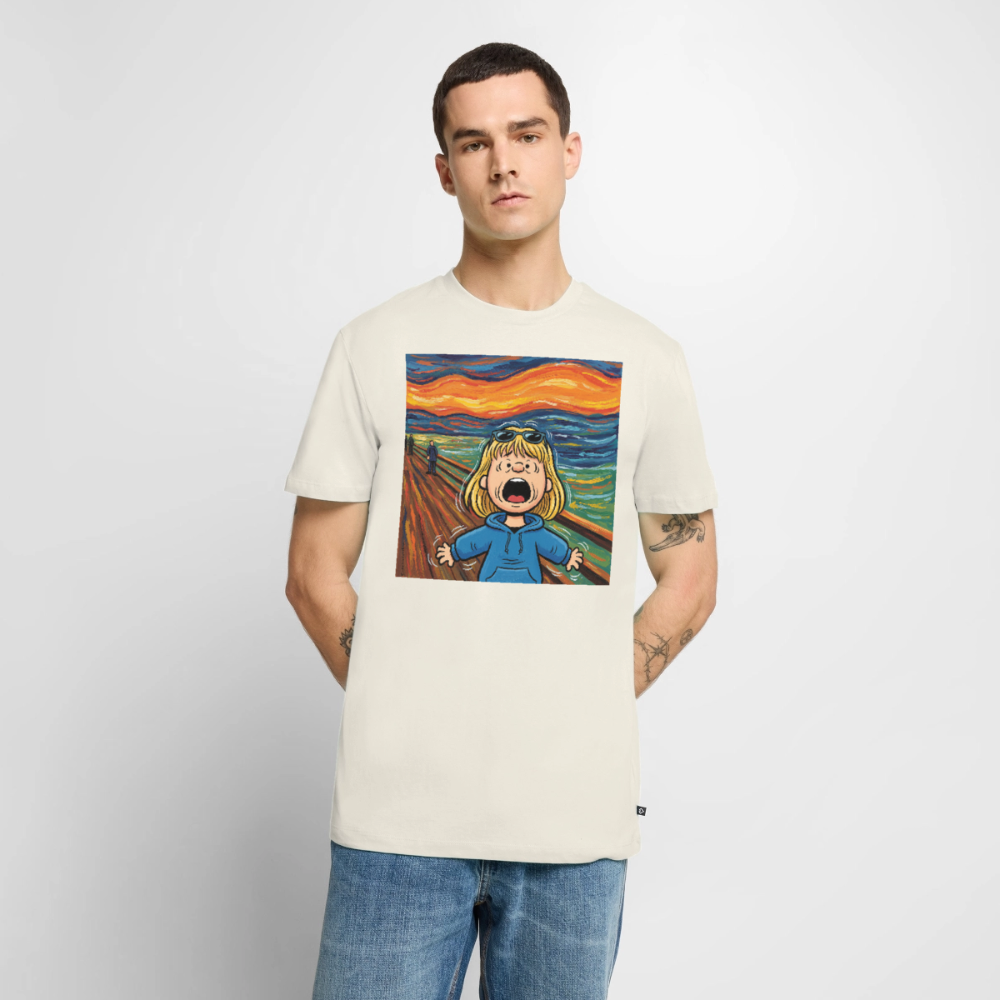 Der Schrei… manchmal bist du es selbst | Männer Premium T-Shirt - Naturweiß