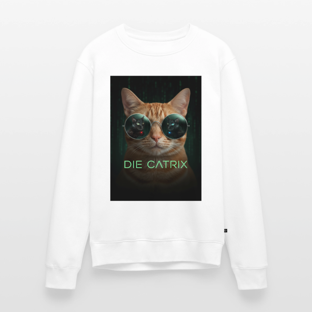 Die Catrix – Krümel erwacht |  Männer Premium Pullover - Weiß