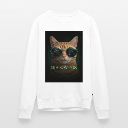 Die Catrix – Krümel erwacht |  Männer Premium Pullover - Weiß