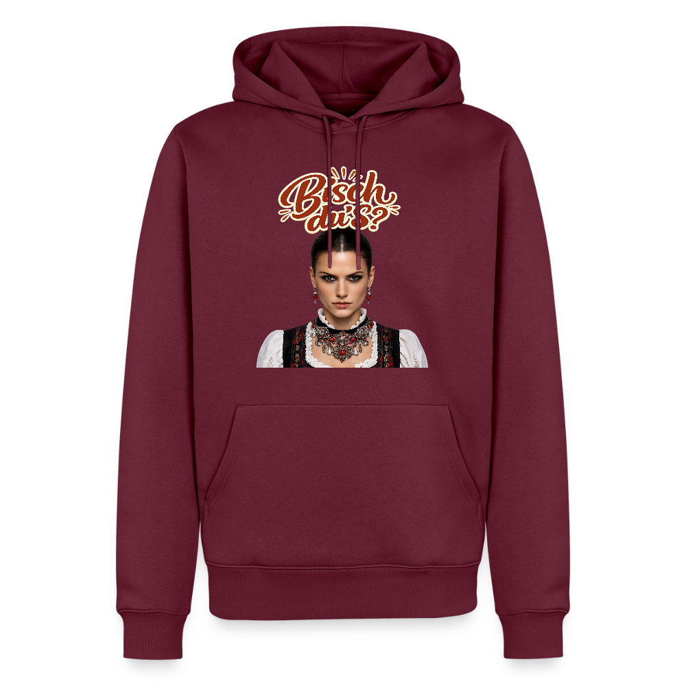 Schwarzwaldstolz – Sie weiß, wer sie isch | Männer Premium Hoodie - Burgunderrot