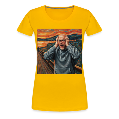 Der Schrei… wenn es wirklich reicht | Frauen Premium T-Shirt - Sonnengelb