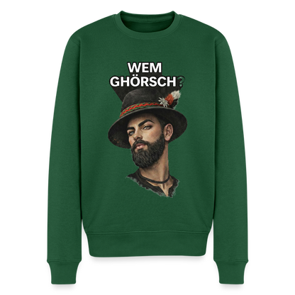 Wem ghörsch? – Alemannische Klärung |  Männer Premium Pullover - Flaschengrün