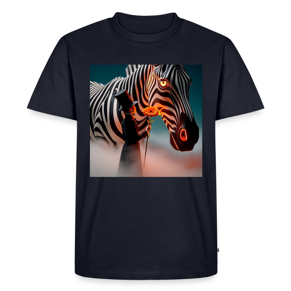 Blumen für ein Zebra | Männer Premium T-Shirt - Navy