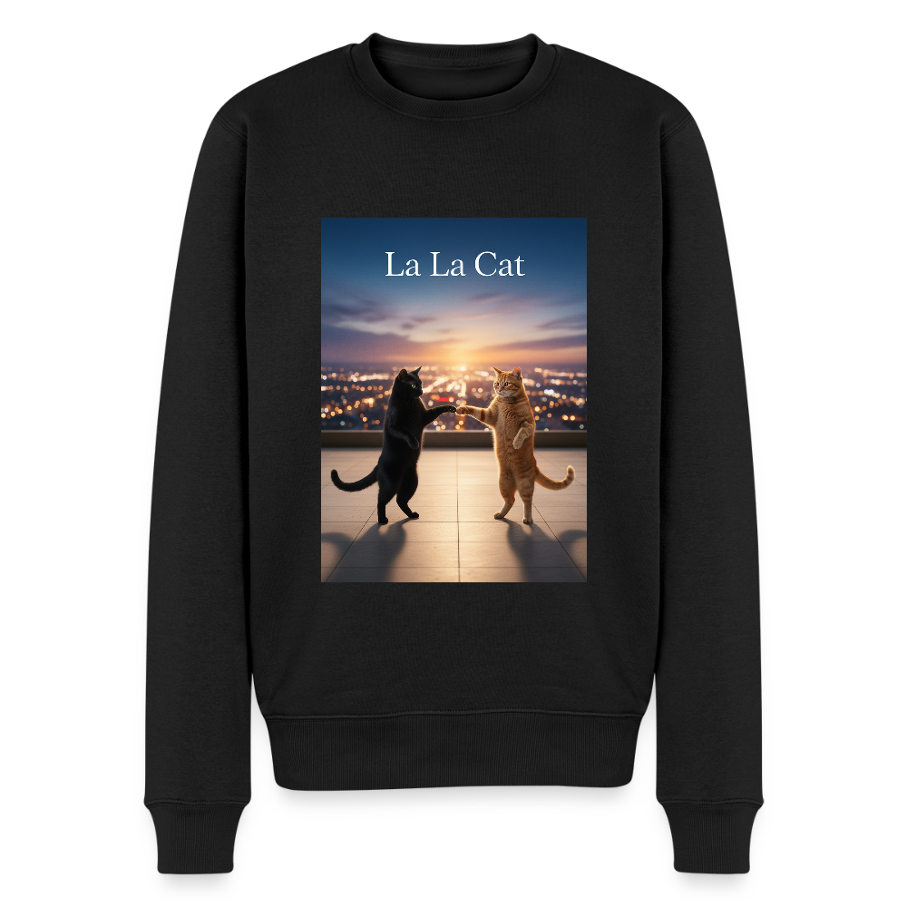 La La Cat – Tanz über den Dächern |  Männer Premium Pullover - Schwarz