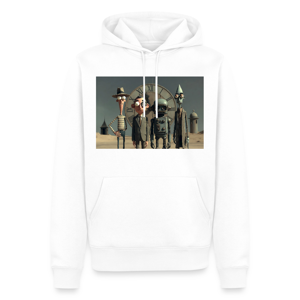 Pünktlich zu spät – Die seltsame Gesellschaft | Männer Premium Hoodie - Weiß