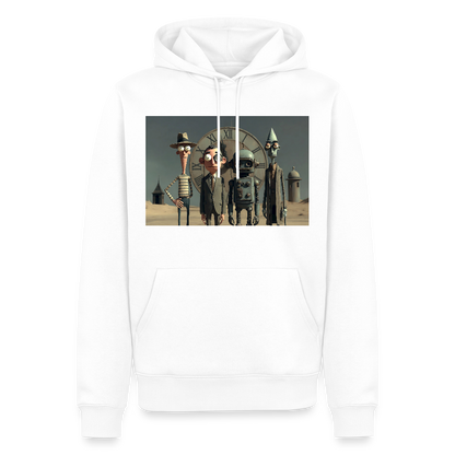 Pünktlich zu spät – Die seltsame Gesellschaft | Männer Premium Hoodie - Weiß