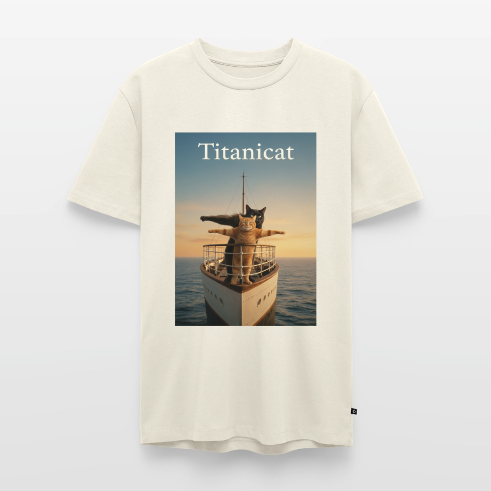 Titanicat – Ich bin der König der Kratzbäume | Männer Premium T-Shirt - Naturweiß