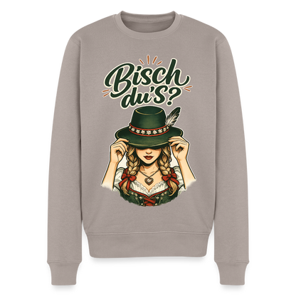 Bisch du’s? – Der Blick sagt alles |  Männer Premium Pullover - Taupe