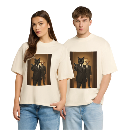 Krümel – Say Meow Again | Stanley/Stella Oversized Unisex Bio T-Shirt Blaster - Natur