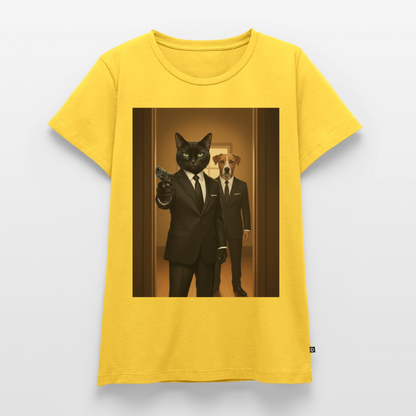 Krümel – Say Meow Again | Frauen Premium T-Shirt - Gelb