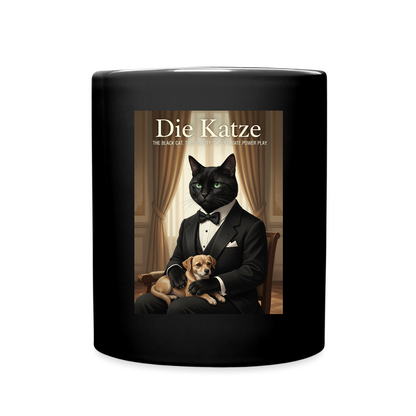 Die Katze – Krümel regelt das | Tasse einfarbig - Schwarz