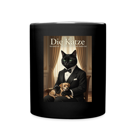 Die Katze – Krümel regelt das | Tasse einfarbig - Schwarz