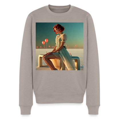 Leise Gedanken bei lauter Farben |  Männer Premium Pullover - Taupe