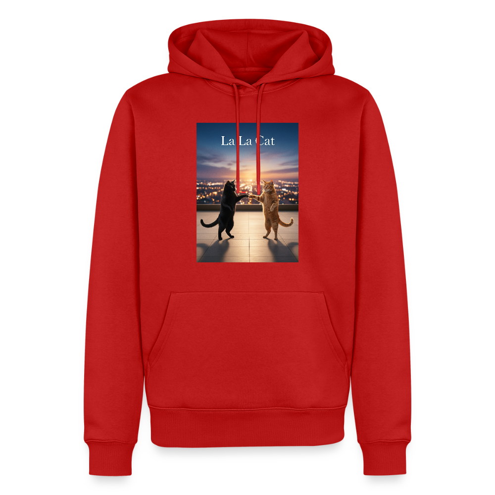 La La Cat – Tanz über den Dächern | Männer Premium Hoodie - Rot