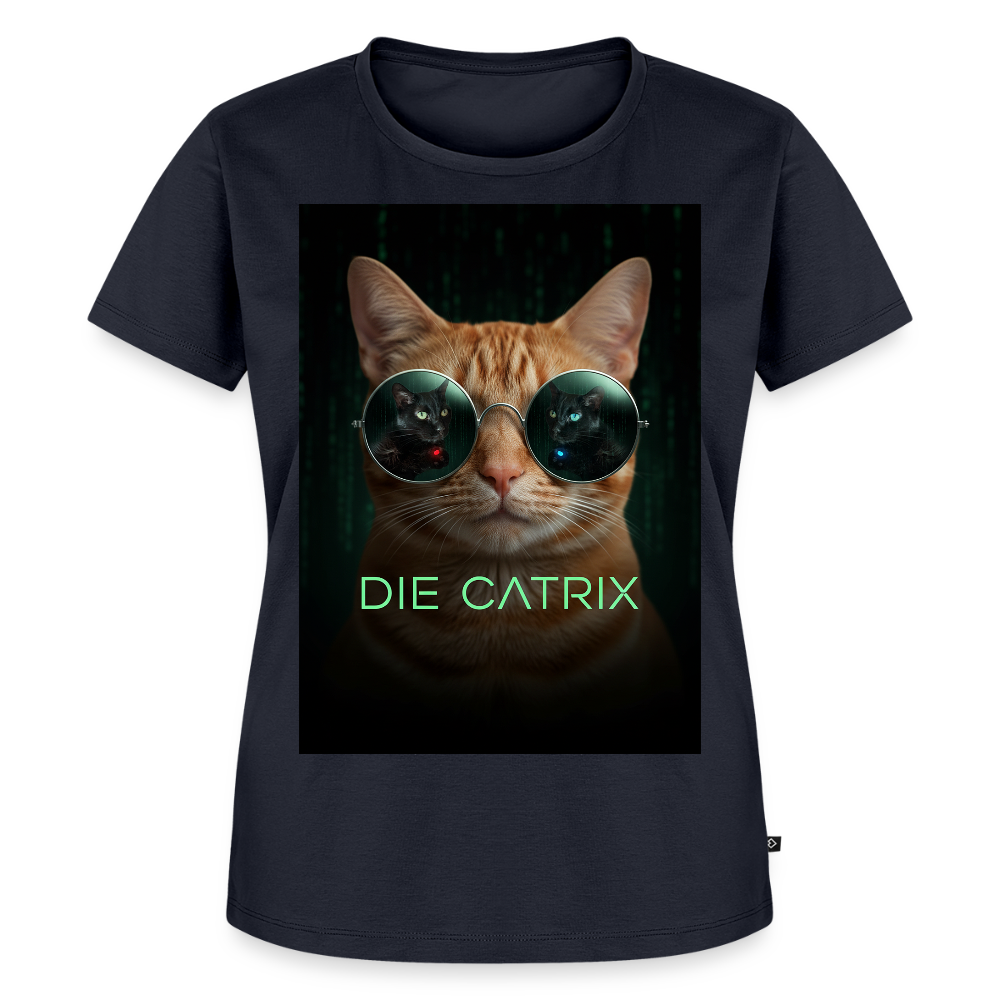 Die Catrix – Krümel erwacht | Frauen Premium T-Shirt - Navy