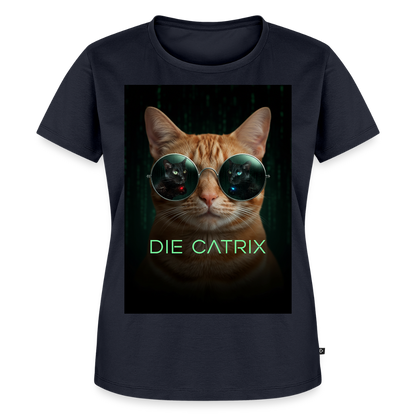 Die Catrix – Krümel erwacht | Frauen Premium T-Shirt - Navy