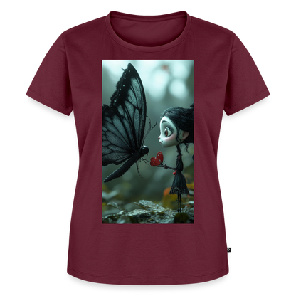 Mut für einen Moment | Frauen Premium T-Shirt - Burgunderrot