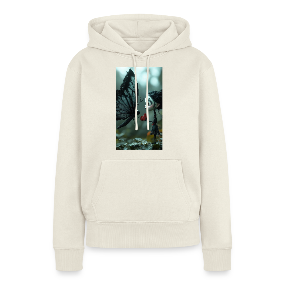 Mut für einen Moment | Frauen Premium Hoodie - Naturweiß
