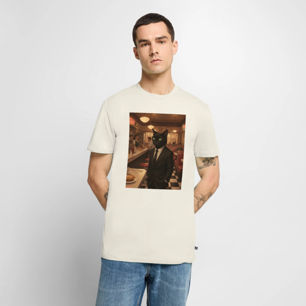 Krümel – Royale mit Pfote | Männer Premium T-Shirt - Naturweiß