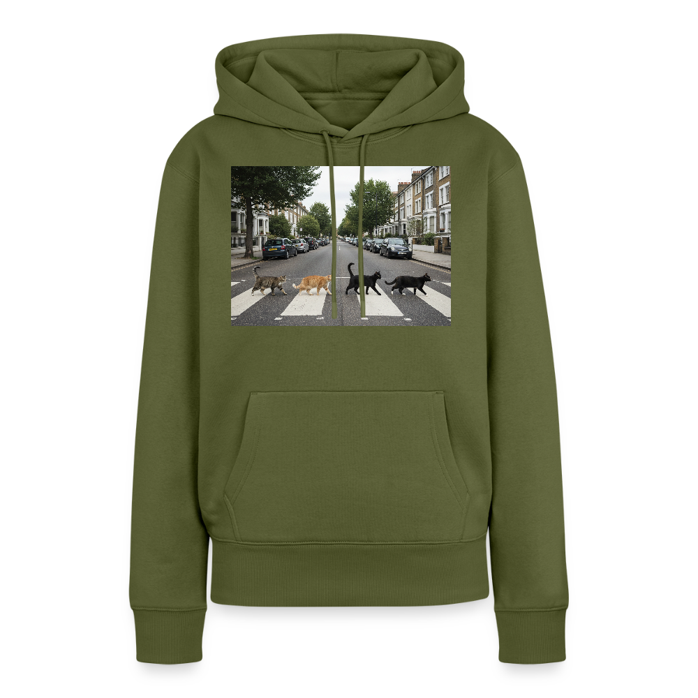 The Purrfect Crossing – Wir waren vor der Band da | Frauen Premium Hoodie - Khaki
