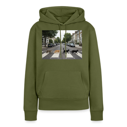 The Purrfect Crossing – Wir waren vor der Band da | Frauen Premium Hoodie - Khaki