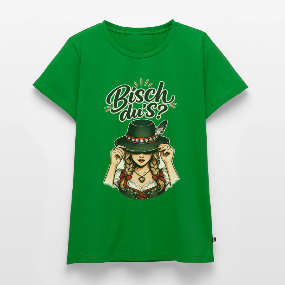 Bisch du’s? – Der Blick sagt alles | Frauen Premium T-Shirt - Grün