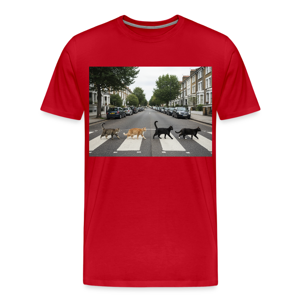 The Purrfect Crossing – Wir waren vor der Band da | Männer Premium T-Shirt - Rot