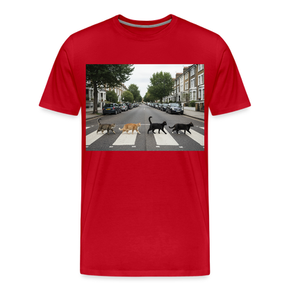 The Purrfect Crossing – Wir waren vor der Band da | Männer Premium T-Shirt - Rot