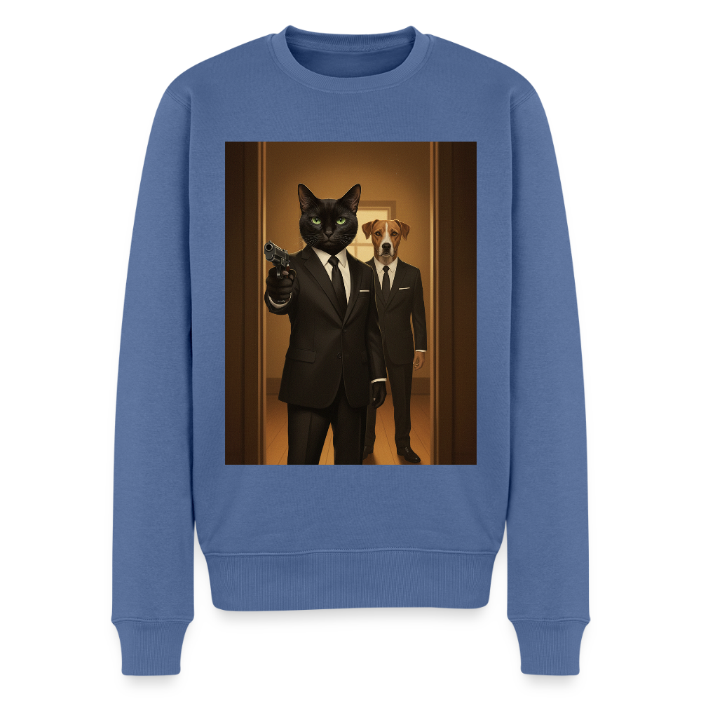 Krümel – Say Meow Again |  Männer Premium Pullover - Taubenblau