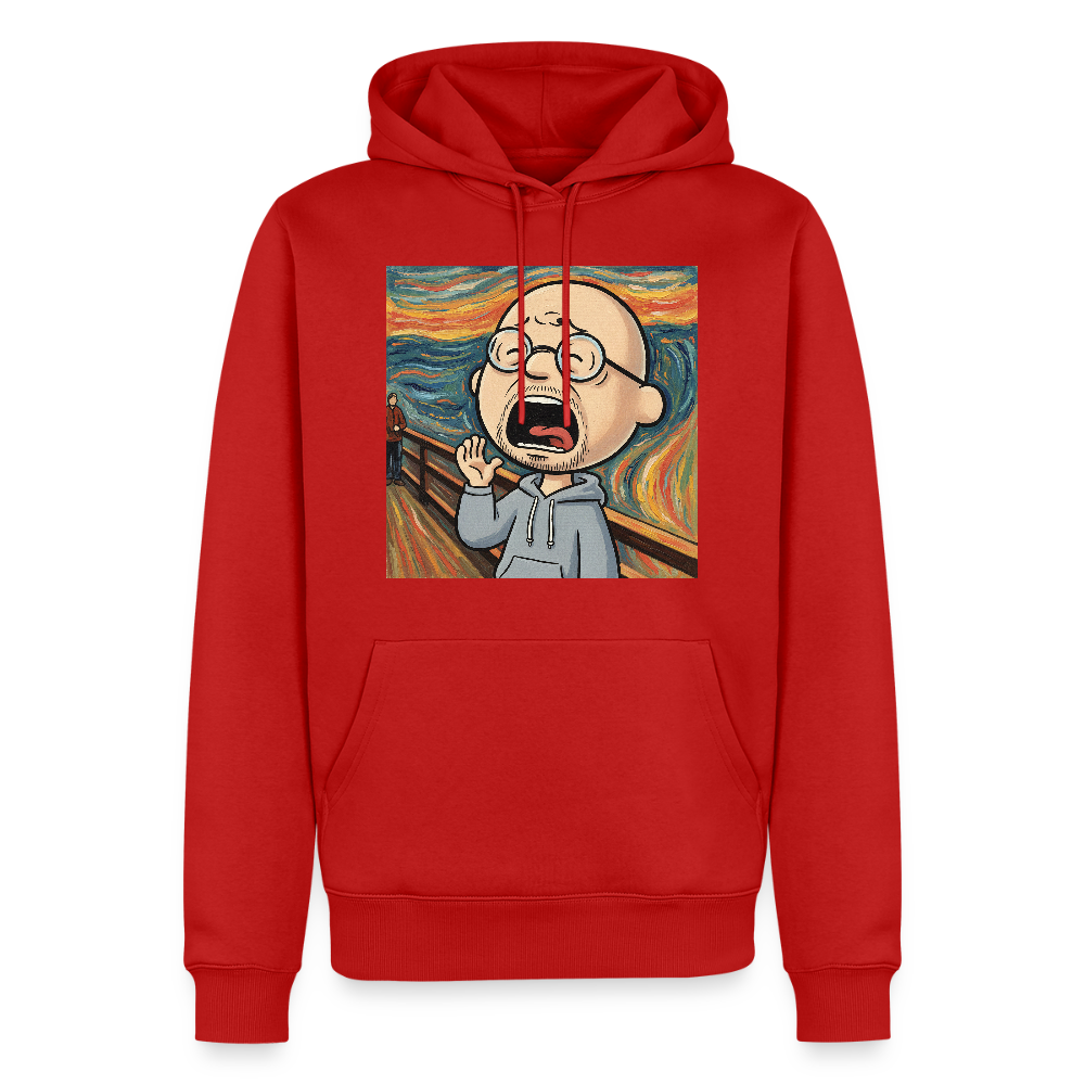 Der Schrei… aber heute bin ich dran | Männer Premium Hoodie - Rot