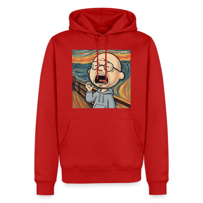 Der Schrei… aber heute bin ich dran | Männer Premium Hoodie - Rot
