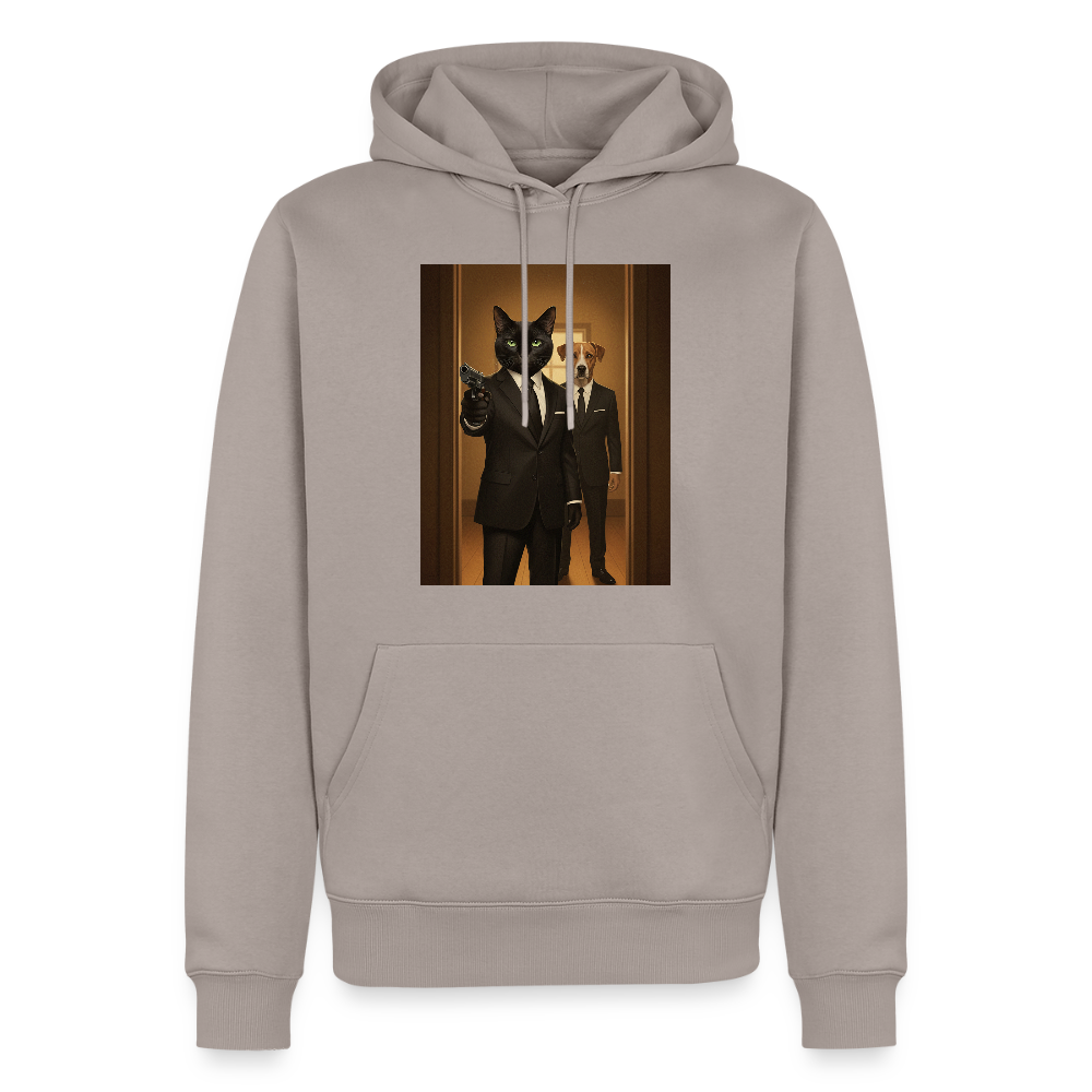 Krümel – Say Meow Again | Männer Premium Hoodie - Taupe