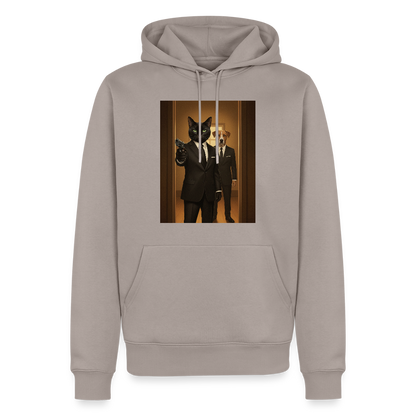 Krümel – Say Meow Again | Männer Premium Hoodie - Taupe