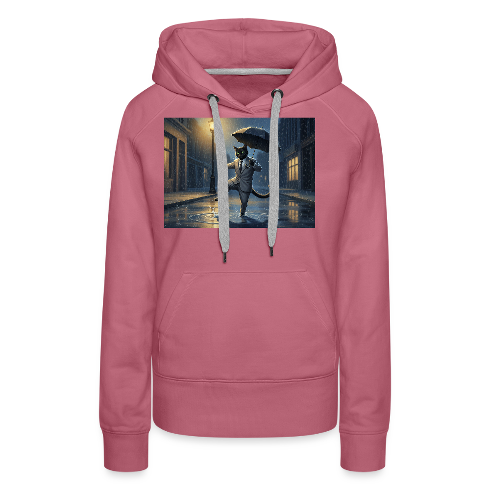 Krümel tanzt im Regen | Frauen Premium Hoodie - Malve