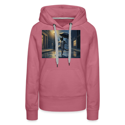 Krümel tanzt im Regen | Frauen Premium Hoodie - Malve