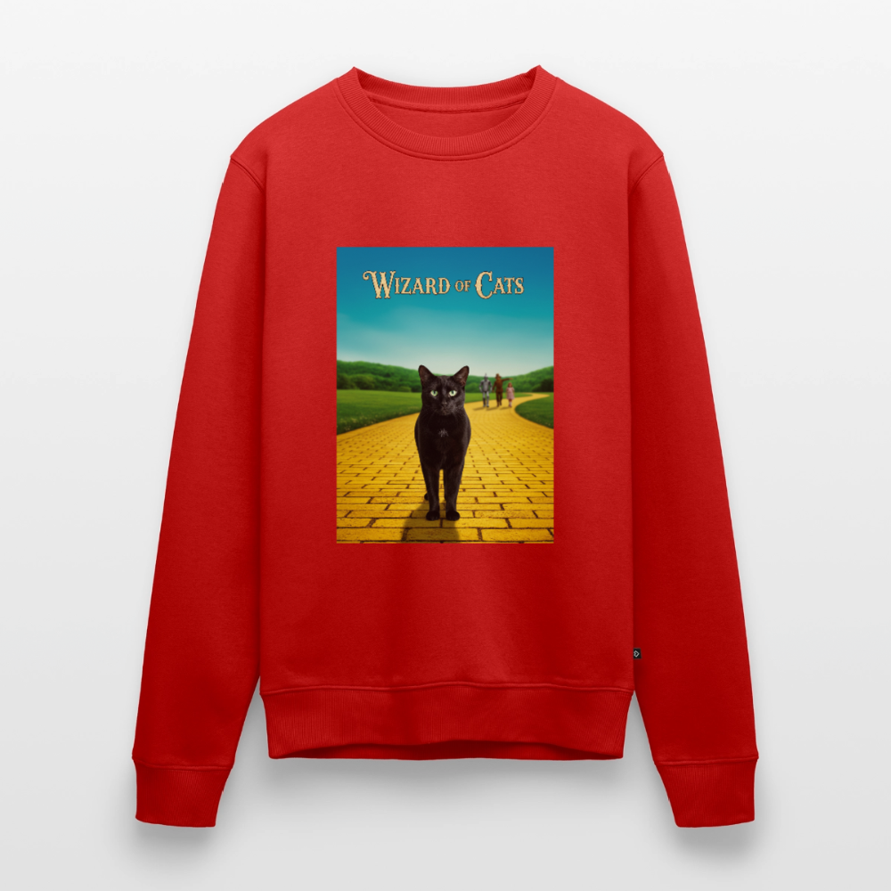 Wizard of Cats – Der gelbe Weg gehört Krümel |  Männer Premium Pullover - Rot